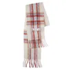 Women Scarf Multicolor Fringed Nordic Cashmere Plaid Color AC Long Shawl Christmas Scarfwal8