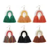 Low-cost Promotion 2021 Rainbow Rope Dose Of Sovi Mei Ins Handmade Woven Earrings Manufacturers Custom jllCJo