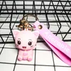 Moda-Cartoon PVC Kitty Key Chain Wisiorek Dziewczyna Little Fresh Car Creative Torba wisiorek