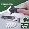 3 IN1 Стеклянный угол клеевой угла скребка Caulking Tool Shovel Binder Многофункциональный резиновый лопаткулярный силиконовый удаление уголкой шов Shovel