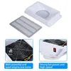 Ventilador de sucção de colecionador com sacos de coleta de poeira, poderosa arte de salão manicure ferramentas de manicure equipamentos de limpeza - US Plug