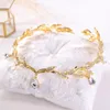 Kmvexo Rose Gold Crystal Crown Crown Bridal Hair