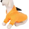 Abbigliamento per cani Costume per cani di Halloween Felpe con cappuccio per cuccioli Zucca Cagnolino Abbigliamento invernale Felpa Cappotto con cappuccio per animali domestici Giacche per gatti Diavolo Giochi di ruolo Abbigliamento Piccolo A90