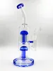 Hookahs Double Douchekop Percolator Hoge Kwaliteit Glas Bong Beker Bongs