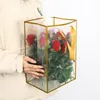 Transparent Waterproof Flower Bag Gift Wrap Clear Plastic Party Favor Package Bags with Handles