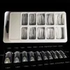 2021 100st / låda Snabbbyggnad Nail Mold Tips Nail Dual Forms Finger Extension Nail Art UV Extension Tool