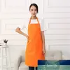 Pure Color Cooking Kuchnia Fartuch Dla Kobiety Mężczyźni Chef Kelner Cafe Sklep BBQ Fryzjer Fartuchy Niestandardowe Logo Prezent Bibs Hurtownie Cena Fabryczna Ekspert Projekt