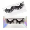 Reusable Handmade Soft Light 3D False Eyelashes Extensions 25mm Long Thick Mink Hair Fake Lashes With Laser Packing 9 Models DHL Free