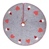 Christmas Decorations Tree Skirts Round Cushion Linen Carpet Outdoor Blankets Apron Xmas Bottom Decoration Party Supply