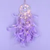 Feather Dream Catch Home Decor Wall Hang Light Christmas Ornament Decoration