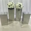 4 pçs / set) Belo evento casamento wedding stand decorativo espelho pilares casamento pedestal decoração colunas ocas senyu587