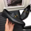 A1 Mocassin Homme de Luxe Loafers för män Läder Casual Skor Slip på Moccasins Bilkörning Skor Andas Male Footwear Svart 33