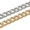 Chains de tênis banhado a ouro 18K polegadas hip hop bling fora corrente de gelo braceletes colar jóias para homens graduados