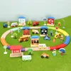 design wholesale Vehicle Toys wooden train set educational for kis DIY police car high school stage compatible