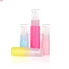 200pcs 10ml 30ml Plastic Cream Lotion Pump Bottle Macaron Color Small Refillable Cosmetic Container Travelhigh qty