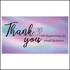 Greeting Event Festive Party Supplies Home & Gardengreeting Cards 50Pcs Thank You For Supporting My Small Business 500Pcs 1.5Sticker Labels