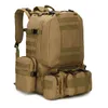 55L Large Tactical Bag Military Molle Backpack Army Camo Multifunction Outdoor Trekking Hiking Hunting Backpack Detachable Y0803
