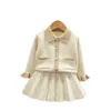 冬の女の子のセーターセット秋の子供のファッション服幼児の赤ちゃん女の子服卸売子供の衣装220117