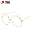 Vintage Round Big Size Oversized lens Mirror Sunglasses Women Brand Designer Metal Frame Lady Sun Glasses Lady Cool Retro4464574