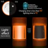 LED Glow Jar Bouteille De Stockage Conteneur 125 * 65mm Loupe Stash Mag Bocaux Avec Broyeur Rechargeable Fumer Pipe