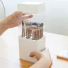 Scatole portaoggetti Contenitori Porta pennelli per trucco antipolvere Scatola per cosmetici Penna da tavolo Rossetto Bellezza Matita per sopracciglia Contenitore Home Organizer