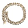 Topgrillz Maimi Cuban Link Kedja Halsband Höfthopp Guldfärg Iced Out Cubic Zircon Halsband Smycken Gåvor 16 -30 x0707