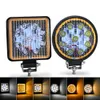 Barre lumineuse de travail Led pour voiture, 27W, 9 LED, projecteur carré et rond, lampe antibrouillard pour 4x4 tout-terrain SUV ATV UTV, accessoires de tracteur, 12V 24V