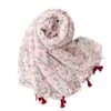 Sciarpe in morbido cotone Handfeeling Scialle da donna Stampa Sciarpa Hijab di alta qualità All'ingrosso Pashmina Bandana femminile