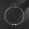 Collier chaîne en acier inoxydable Vintage pour femmes hommes sur le cou accessoires cadeaux couleur argent bijoux de mode étanche à l'eau