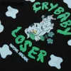 Camisetas Streetwear Hip Hop Crybaby Loser nuvens Imprimir manga curta camisetas Forma Harajuku Algodão Casual Tops 210602