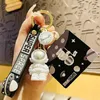 Cute Space Astronaut Key Chain Cartoon Spaceman Universe Metal Key Ring for Men Women Anime Car Bag Key Holder Accessories G1019