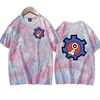 T-shirts SK8 The Infinity Harajuku Short Sleeve Tie Dye Anime T-shirt