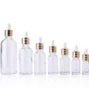 Empty Essential oil Bottle 5ml 10ml 15ml 20ml 30ml 50ml 100ml Clear Glass Dropper Bottles For Cosmetics Essence