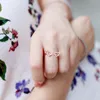 Adjustable Angel Wings Ring Micro Pave Zircon Gold Color Wing Charm Open Band Rings For Women Vintage Fashion Jewelry Wedding femme Female Gift