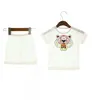 1-5age Kids Designer Zomer Baby T-shirt Broek Set Jongens Meisje Katoen Dunne Ademende Shirt Shorts 2 Stuk Fashion Kinderkleding K201