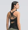 L-017 Sexy Reggiseno da yoga due in uno Completi per il fitness Canotte sportive Canotte da ginnastica da corsa Abbigliamento da palestra Biancheria intima da donna Gilet da allenamento antiurto