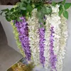 Декоративные цветы венки шелковая глицерия виноградная лоза 165см искусственная гидрангея Раттаны Сакура для свадебной центральной части 8 цветов доступны