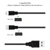 Black 1m 1.5M 80cm 70cm 25cm Mini Micro Usb Cable For Samsung Htc lg Android phone Mp3 Mp4 Gps Camera v3 charging cable