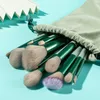 Makeup Brushes 13pcs Siji Green Fix Brush Pack Set Portable Blending Make Up Beauty Tool Eyeshadow Blush Loose Powder