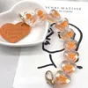 Amour téléphone portable lanière téléphone charme acrylique drop bracelet clé porte-chaîne porte-perles suspendus corde bracelets bijoux accessoires