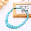 JiSHA dames039S sieraden nationale stijl turquoise korte kralen ketting5104347