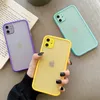 2021 Mode Schokbestendige gevallen Matte Kleuren Siliconen Telefoon Case voor iPhone 11 12 PRO MAX XR 6 6S 7 8 PLUS BESCHERMING