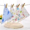 Lot de 3 bavoirs à imprimé lune pour bébé Produits Gear Burp Cloths Care 210528