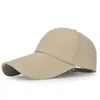 Curved 11cm Long Visor Hat Solid Color Baseball Cap Men Outdoor Sun Adjustable Sports Caps Golf Hip Hop Fitted Hats