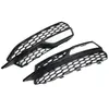 Car Front Bumper Fog Light Lamp Grille Cover Honeycomb Mesh Style For S3 A3 SLines 1416 8V3807682L 8V3807682G Other Lighting Sy4016331