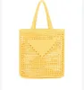 Femmes Sac à provisions de paille Vin Coconut Fibre Tote Sacs Madies Summer Fashion Beach Crochet Pouch271X