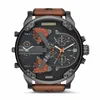 Orologio da uomo DZ Quartz Outdoor Sport Army Orologi Quadrante grande Calendario Cinturino in pelle Relogio Masculino268k