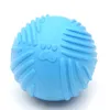 Footprint Rubber Dog Ball Toy Bite Resistant Chew Toy for Small Dogs Puppy Game Play Squeak Interactive Pet Toy RRD7470