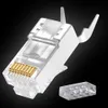 Conector Cat6a Cat7 RJ45 Plugue de cristal blindado Conectores modulares FTP Cabo Ethernet de rede Wholea54a381567686