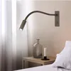 Topoch-Einbauleuchten über Bettlampenlampen Einstellbare Bettkopfteil Schlafzimmer-Schlafzimmer mit Schalter 3W LED AC100-240V Zimmerdekor